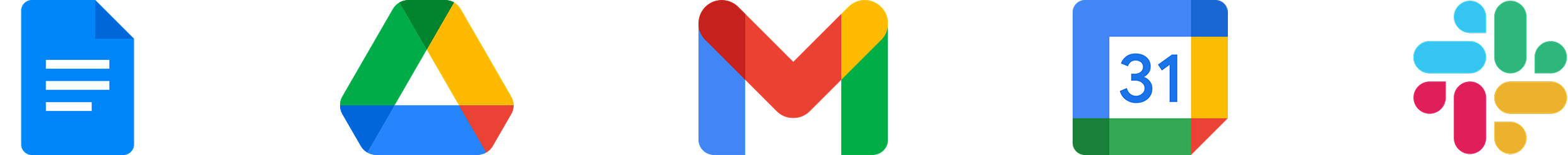 Seamless Integration with Google Suite, Slack and everyday tools